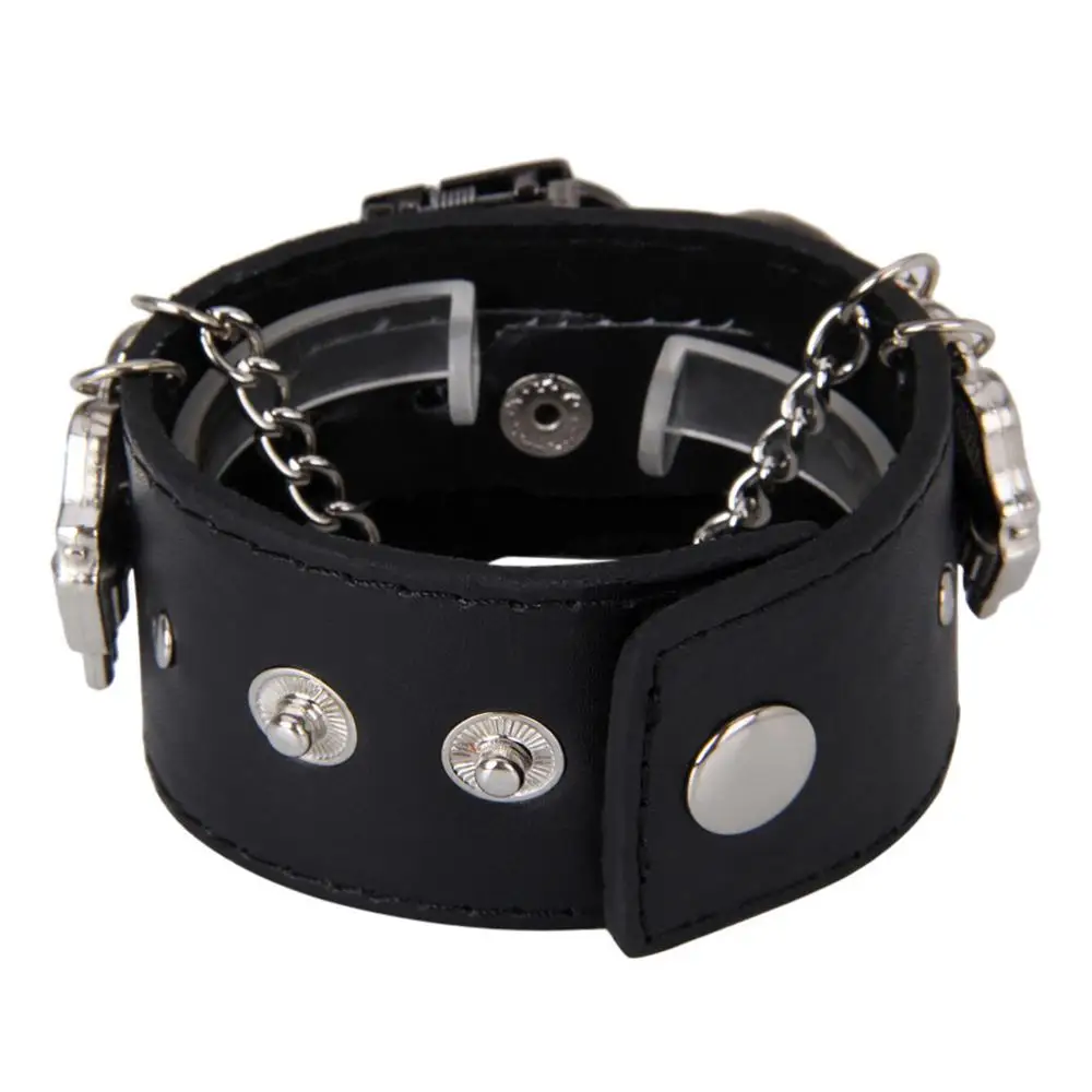 Punk Wrist Watch Series Rock Chain Motorcycle Stereo Pattern Men And Women Personality Hip Hop Watch Bracelet Cuff Gothic Watch