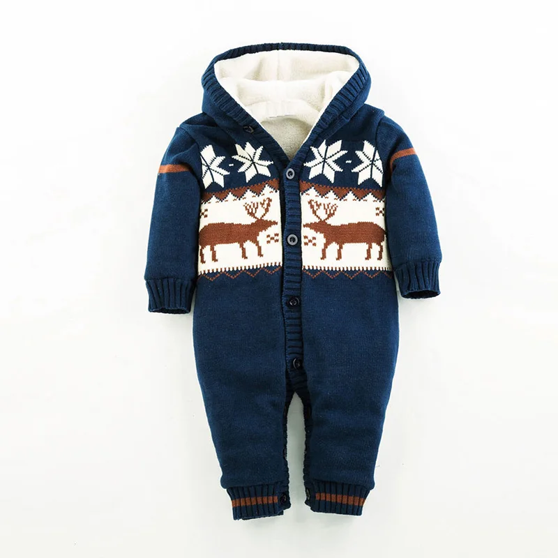 

Baby Clothes Winter Overalls for Girls Long Sleeve Baby Romper Infant Jumpsuit Romper Pajama Suit Christmas Costumes for Boys