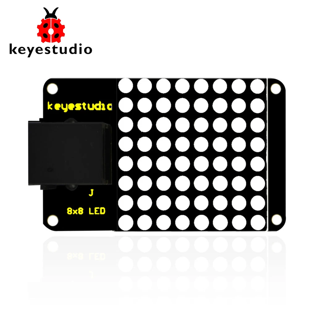 Keyestudio سهلة التوصيل IIC I2C 8*8 لو D نقطة مصفوفة عرض لاردوينو البخار