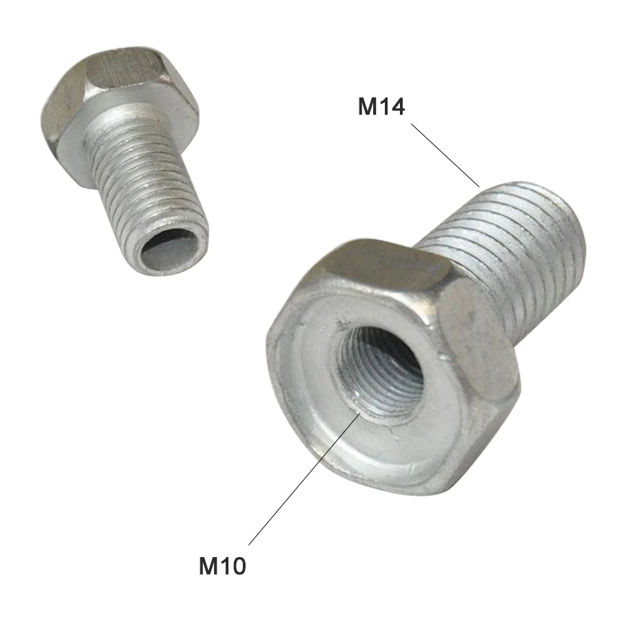 M10 M14 Angle Grinder Polisher Interface Connector Converter Adapter Screw Connecting Rod Power Tool Accessories Thread Adapters