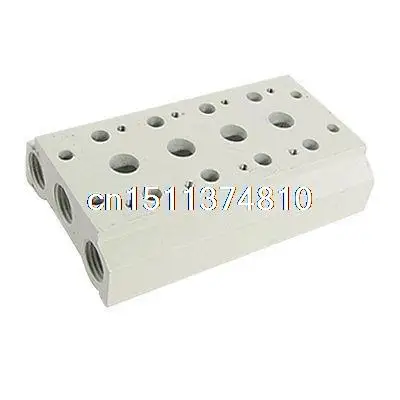 

Ceramic Block Pneumatic Control 4 Stations Manifold Base for Solenoid Valve