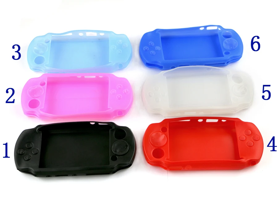 OCGAME سيليكون لينة واقية غطاء قذيفة لسوني PSP E 1000 وحدة التحكم PSP E1000 الجسم حامي الجلد حالة 5 قطعة/الوحدة