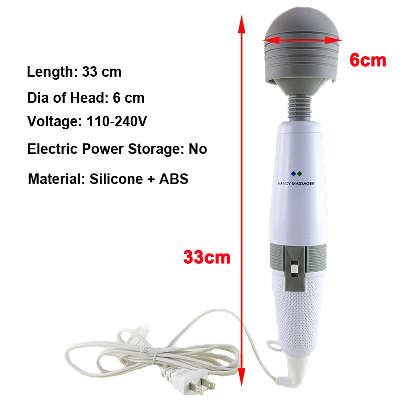 Powerful Big AV Magic Wand Vibrator Massager, Huge G Spot Vibrators for Women,Adult Sex Toys for Woman, Female Sex Products