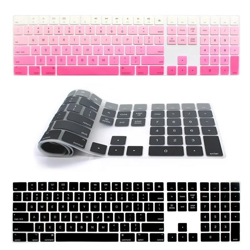 Magic Keyboard with Numeric keys Silicone Keyboard Cover Skin Protector For Apple Magic Keyboard with Number Zone A1843 2017