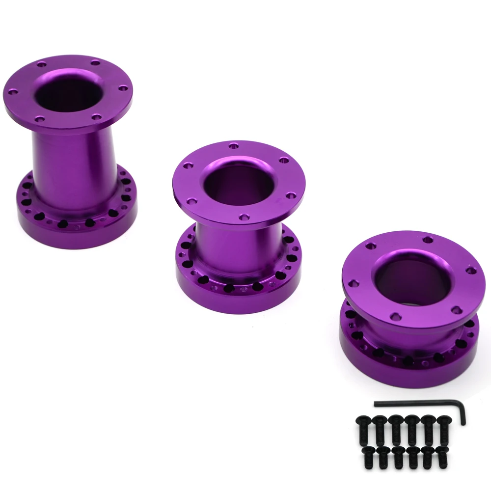 

Universal Steering Wheel Hub Spacer 51/76/101 MM Steering Wheel Hub Boss Kit Adapter Spacer Purple