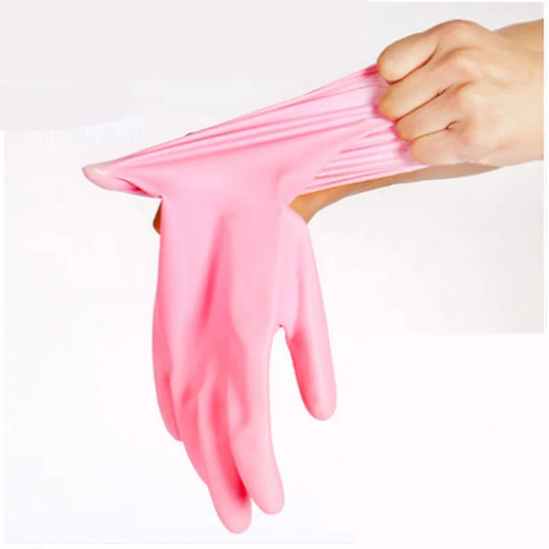 Kitchen Durable Thick Latex Cleaning Housework Dishwashing Non-slip Warm Clothes Waterproof Elasticity Rubber Work Gloves A87