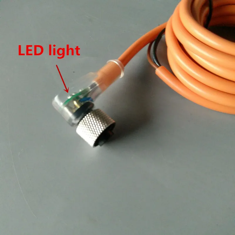 Proximity Sensor Connector for M12 NPN PNP with LED angle Type Female Sensor Cable Plug Connector 2m 3m