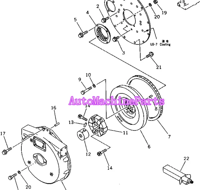 New Coupling Assy 20T-01-31110 for Komatsu Excavator PW30-1 PC50MR-2 PC50UD-2