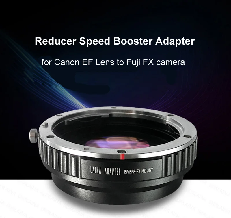 

Metal Focal Reducer Speed Booster Turbo Lens Adapter for Canon EF EOS Mount Lens to Fuji FX X-T2 X-T20 X-Pro2 X-E2 X-A3 Camera