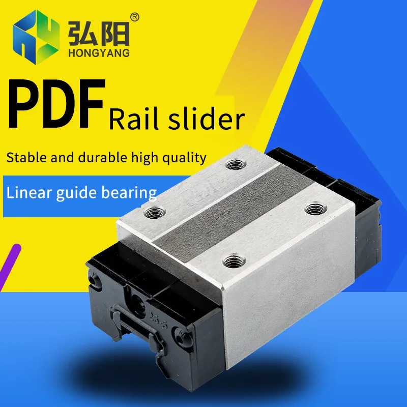 Engraving Machine PDF Linear Guide Slider DFH20B/25B/25A With Flange Slider Linear Bearing Accessories