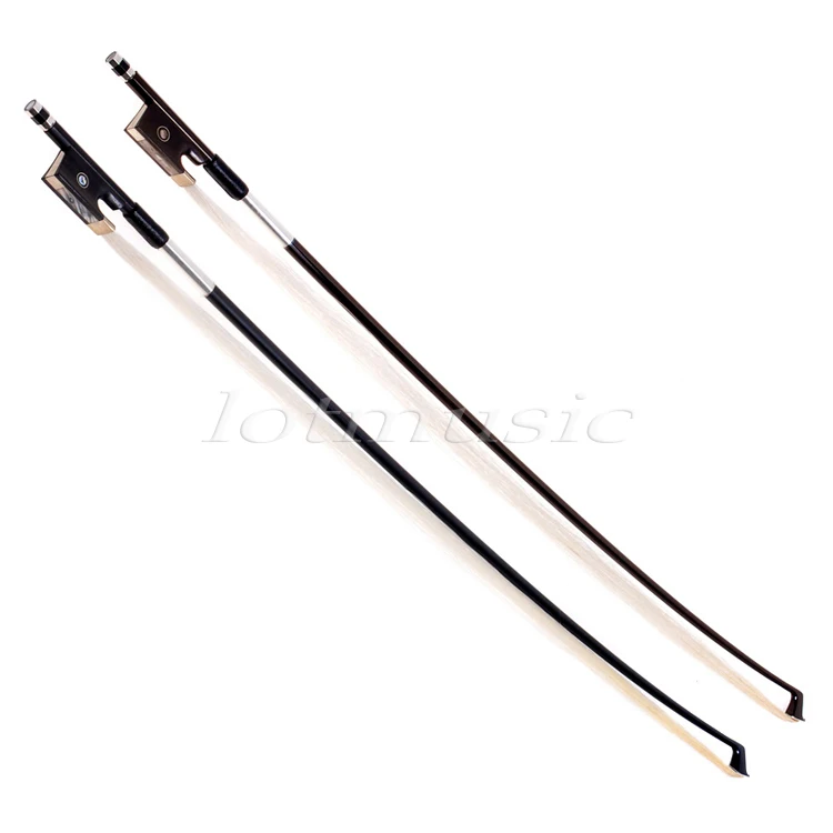 2 sets carbon fiber Violin Bow Stunning Bow 1/2 Violin Bow-Black and Coffee