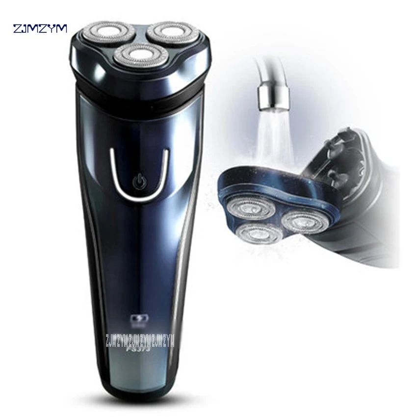 20pcs Washable Rechargeable Rotary Men's Electric Shaver Razor with 3D Floating Heads 8 Hour Quick Charge Hair Removal FS373