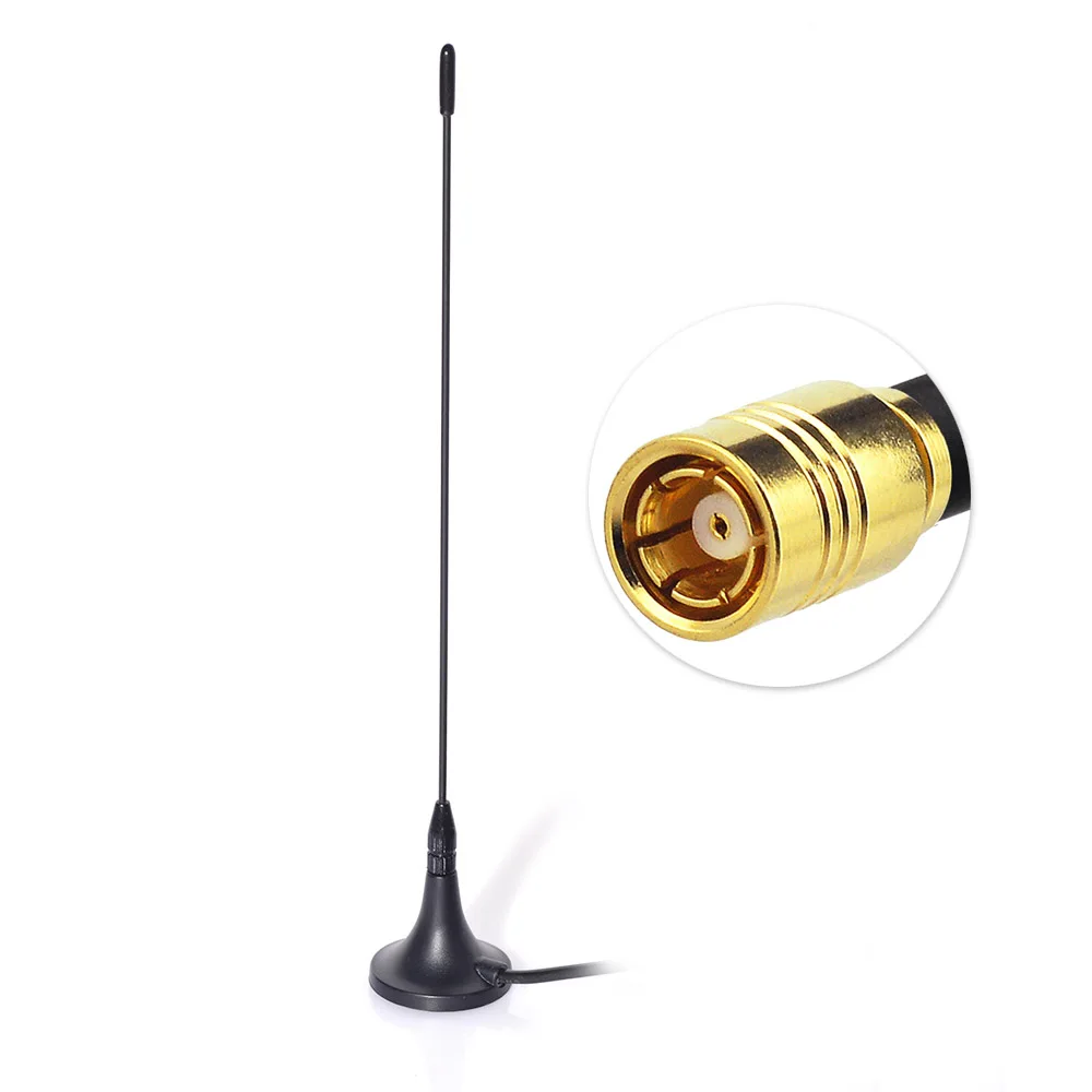 Eightwood DAB/DAB+Car Radio Aerial Antenna Magnetic Mount SMB Plug Connector 4m Cable for Alpine Beat Blaupunkt C-KO Sony
