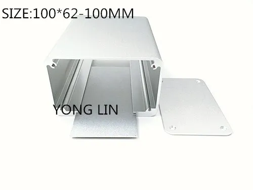 10pieces Extrusion aluminum enclosure/100*62-100/Industrial Power Shell/Industrial controller enclosure.