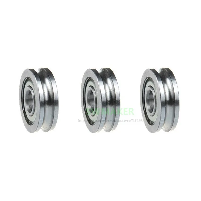 1pcs 4*13*4mm 3D printer U604zz bearing extruder guide wheel U groove guide pulley bearing for CR-10 MK8 extruder