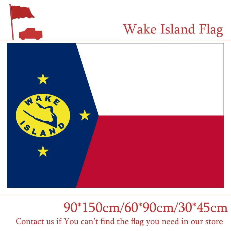 

U.S. Wake Island Flag 30*45cm Car Flag 60*90cm 90*150cm 3x5ft Banner Metal Grommets