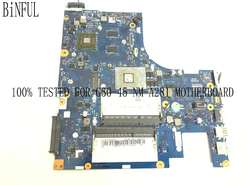 

STOCK 100% TESTED ACLU5 / ACLU6 NM-A281 G50-45 MOTHERBOARD FOR LENOVO G50-45 NOTEBOOK PC, E1 CPU + GPU