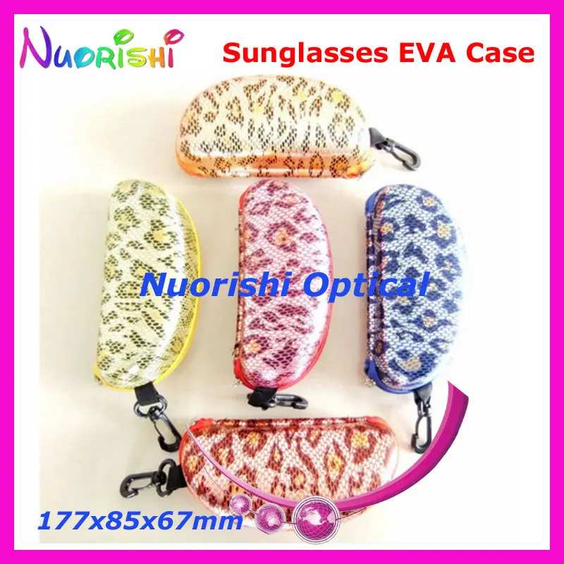 

10pcs Big Large Size Nice 5 Colors Snakeskin Pattern Zipper Eyeglass Glasses Sunglass Eyewear EVA Case Box ML021 Free Shipping