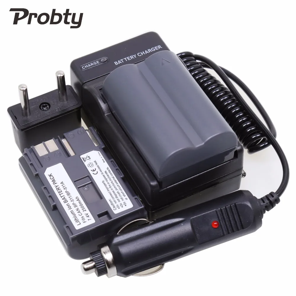 2 Pcs 2500mAh BP-511 BP 511 511A Battery + Charger Kit for Canon Powershot G6 G5 G3 G2 G1 EOS 300D D30 D60 40D 20D 30D