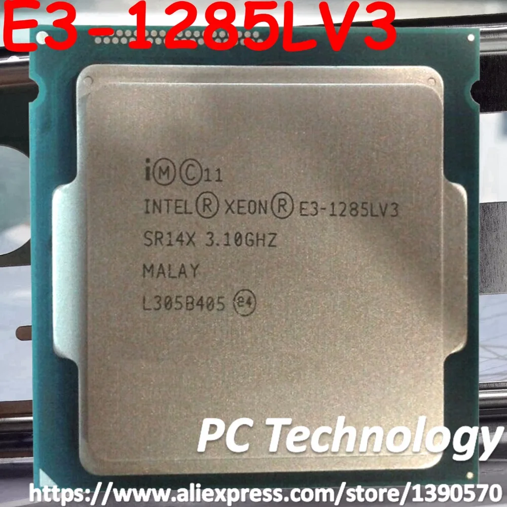 Original Intel Xeon E3-1285LV3 CPU 3.1GHz 8M LGA1150 Quad-core E3 1285L V3 E3-1285L V3 processor Free shipping E3 1285LV3