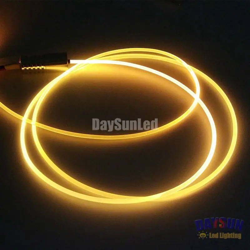 2017 Cool Car Atmosphere Light 12V Optic Fiber Guiding Light Source + 1M/2M Side Glow Fiber Cable Diameter 2mm  Cool Car Light