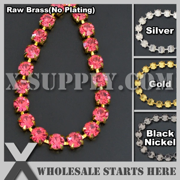 

SS38 8mm Handmade Round Rhinestone Cup Chain for Jewelry,Necklace Decoration,Rose Rhinestones