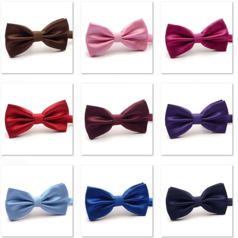 

2019 Bow Ties for Men Cravate Wedding Party Polyester Bowtie Neck Tie gravata Mariage Many colours