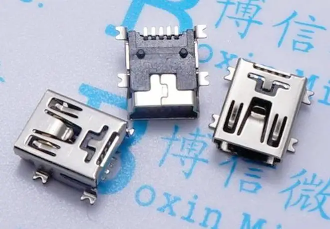 10 stks Mini USB connector SMD USB Data interface 5PIN 5 naald mini Micro usb socket Gratis verzending