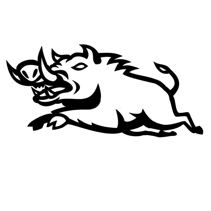 15.1X7.1CM WILD BOAR READY TO ATTACK Interesting Vinyl Car Sticker Decal Accessories S6-2378