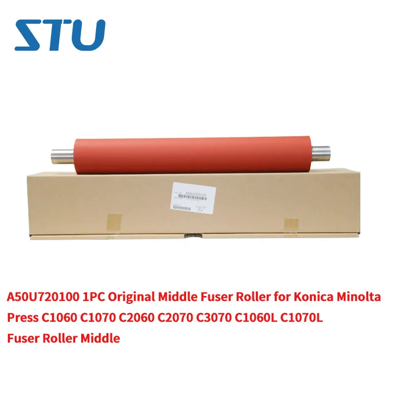 A50U720100 1PC Original Middle Fuser Roller for Konica Minolta Press C1060 C1070 C2060 C2070 C3070 C1060L C1070L Fuser Roller