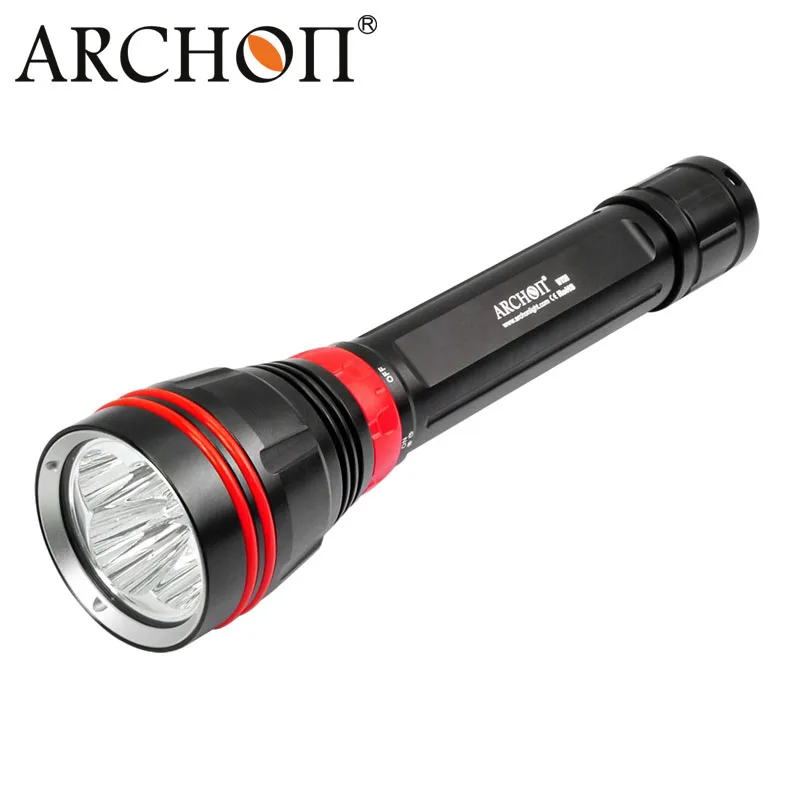 lanterna de mergulho arco dy02w wy08 cree lanterna de mergulho de 4000 lumens com luz de 100 metros subaquatica com baterias e carregador 01