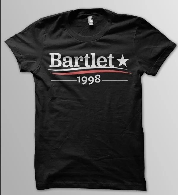 sunfiz YF WEST WING Shirt, President BARTLET, Bartlet For America, Vote For Bartlet