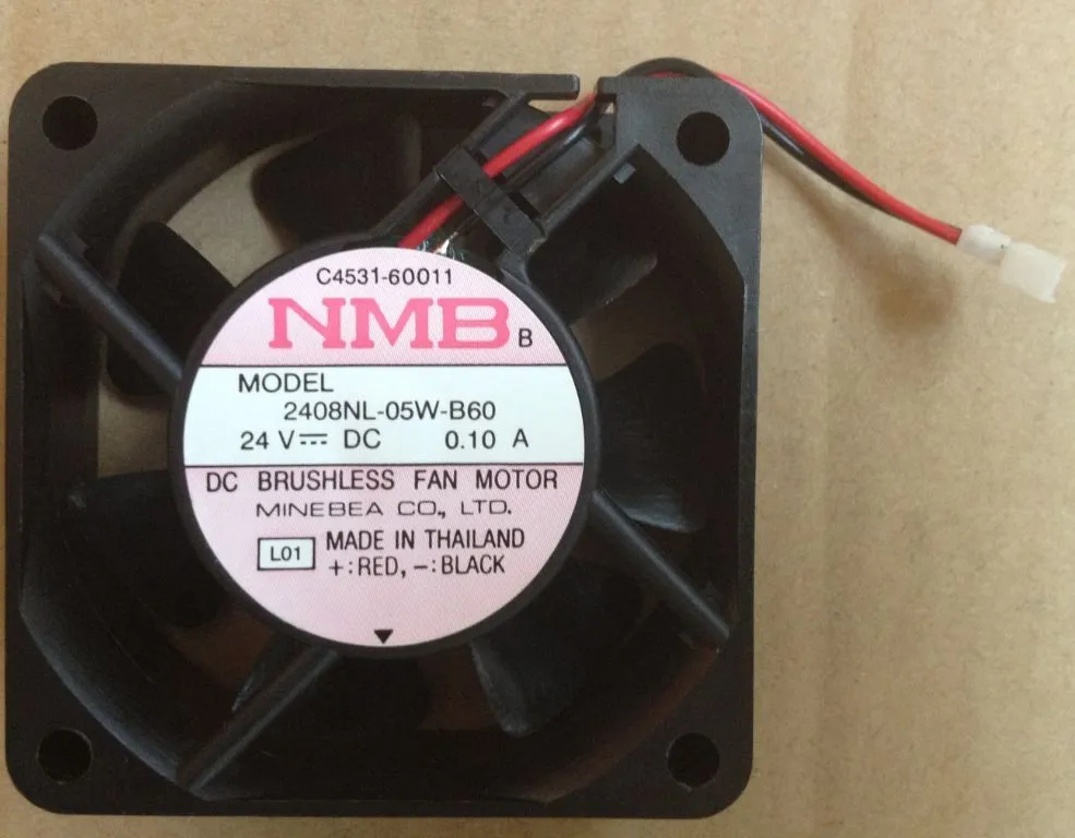 

NEW NMB-MAT Minebea 2408NL-05W-B60 24V 0.10A 6025 Frequency converter cooling fan