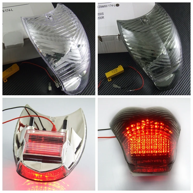 Motorcycle LED Turn Signal Tail Light Taillight For BMW  K1200S K1200R