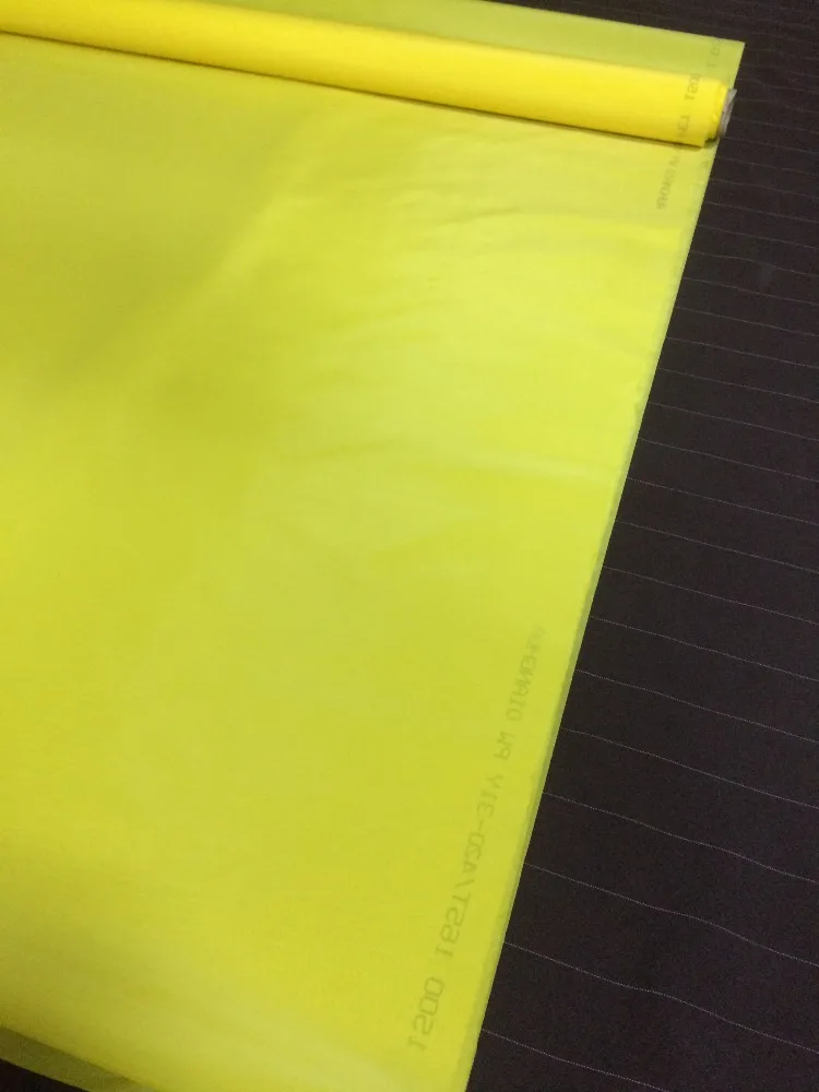 

Yellow Screen Printing Fabrics, 77T-48um-260cm, Free Shipping
