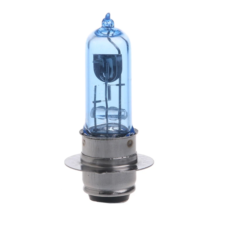 Bombilla de faro blanco para motocicleta, lámpara para vehículo eléctrico, CC de P15D-25-1, 12V, 35W