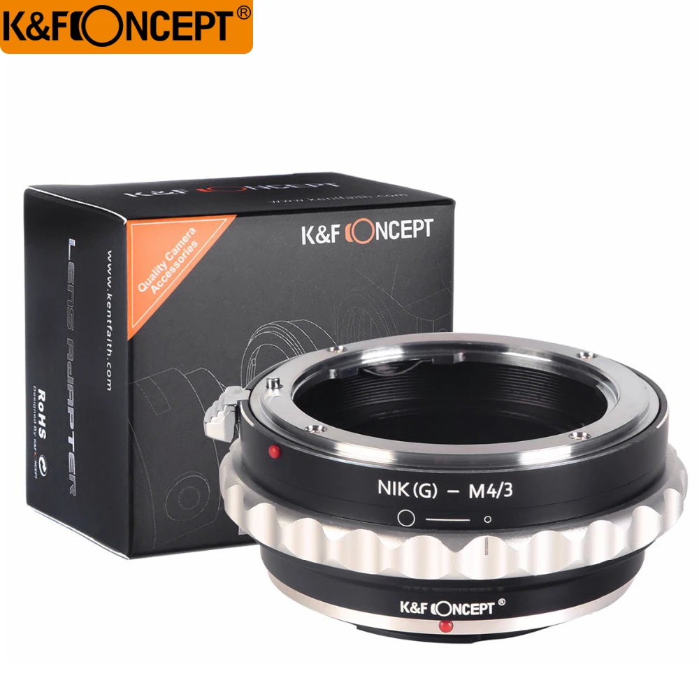 K & F CONCEPT-حلقة محول تركيب عدسة الكاميرا ، لـ Nikon(G)-M43 ، لـ ia (G) ، عدسة لكاميرا Micro 4/3 ، أوليمبوس/باناسونيك