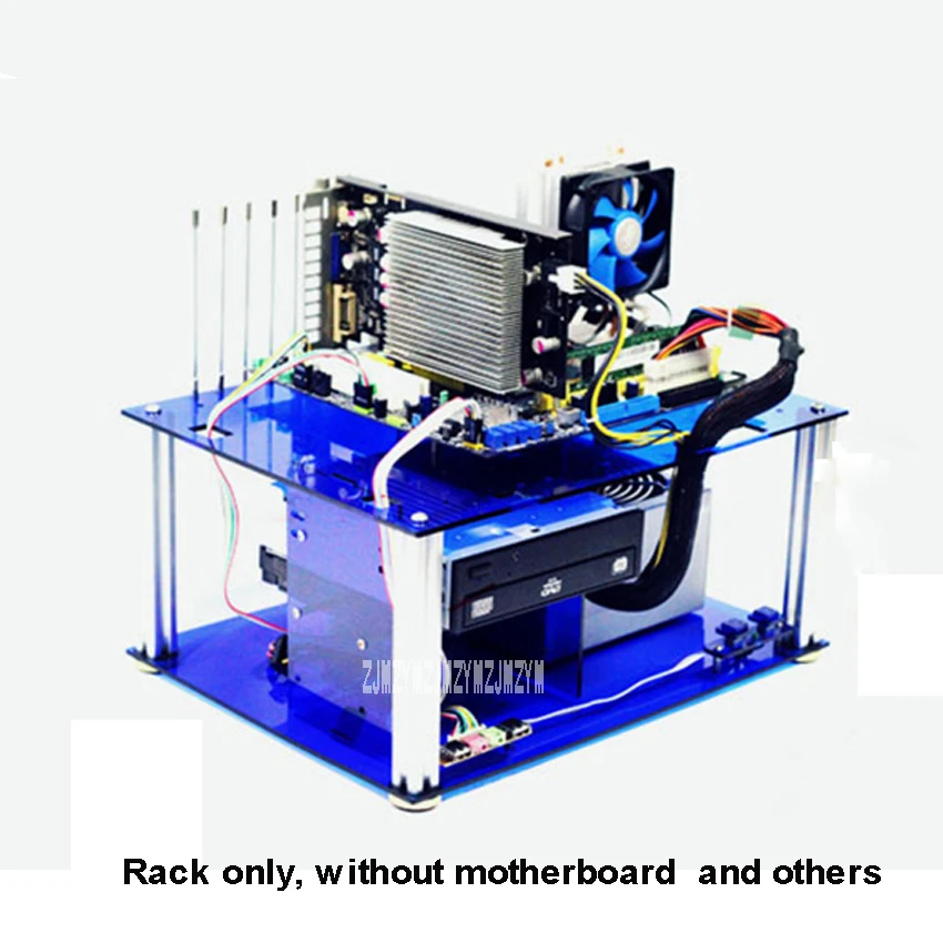 

DIY персонализированный акриловый корпус для компьютера, настольный ПК чехол для компьютера, материнская плата ATX