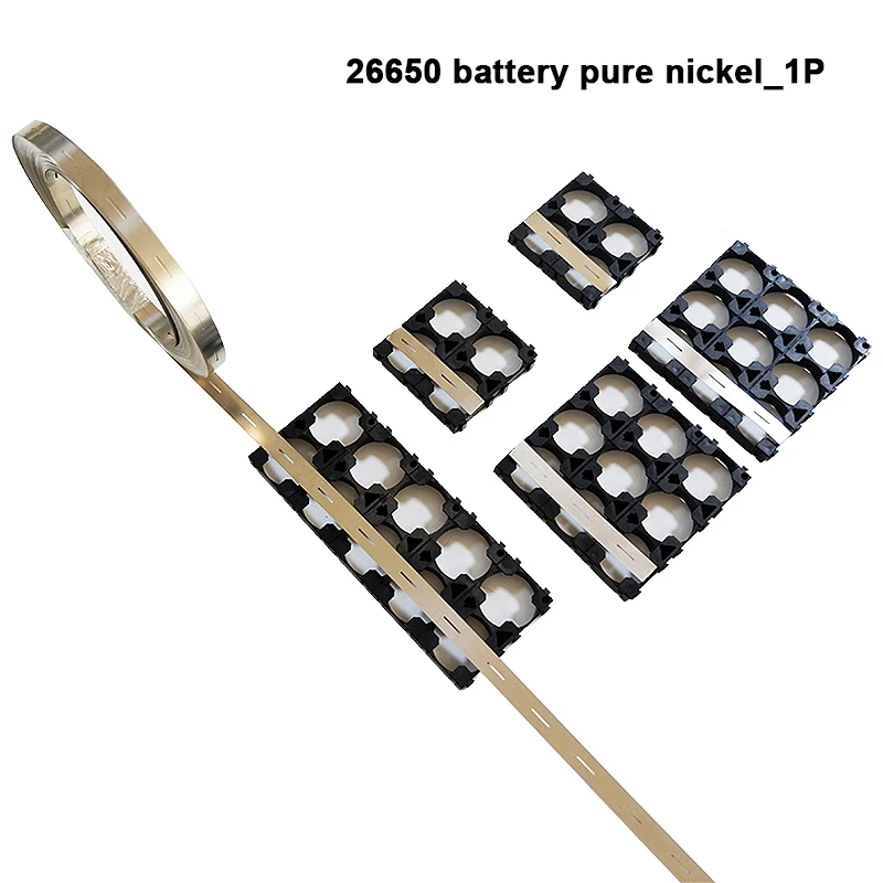 Striscia e supporto in nichel puro 26650 per staffa di giunzione batteria 26650 Serie di saldatura batteria al litio e nastro in nichel parallelo