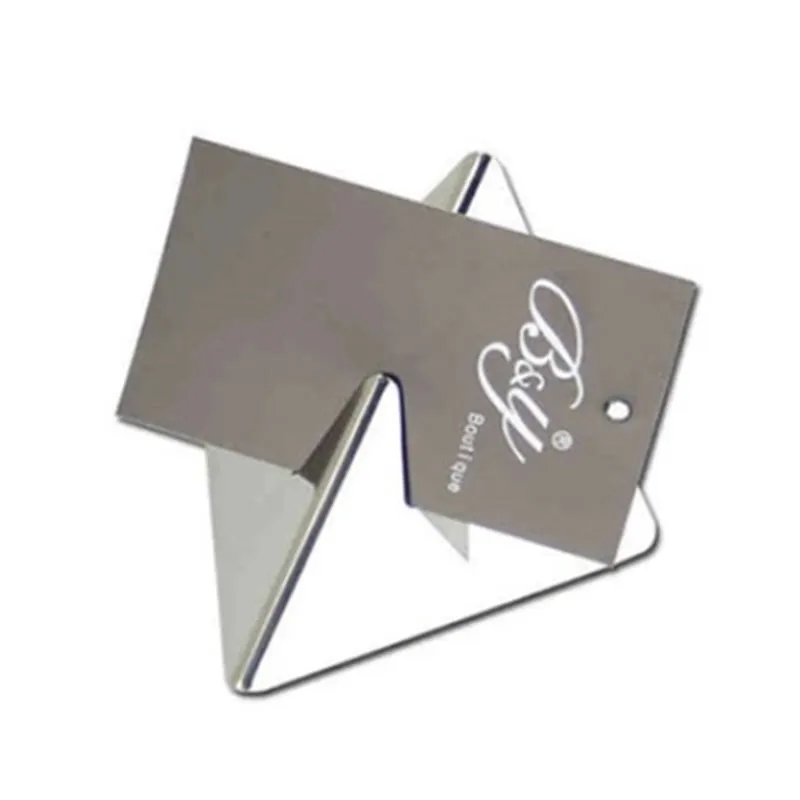Stainless steel solid table number hotel seat card table card menu card insert menu folder buffet menu card