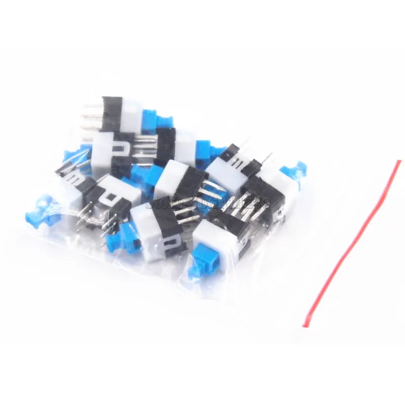 10Pcs 7*7mm 6 Pin Small Switch Button Hex Key Double Row Self-Locking