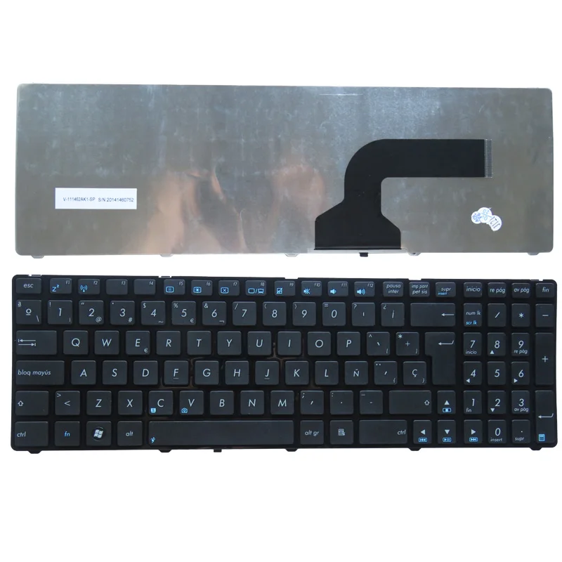 

Spanish Keyboard For Asus UL50 UX50 UX50V N51 K52F K52JE K52JB K52JC N53 K53 K53E SP laptop keyboard