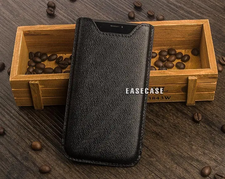 A2 Custom-Made Genuine Leather Sleeve Holder Case for Apple iPhone X XS