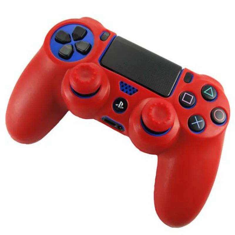 Rubber Gamepad Joystick Thumbstick Grip Cap Protective Skin Cover Case For Sony Playstation Dualshock 4 PS4 Slim Pro Controller