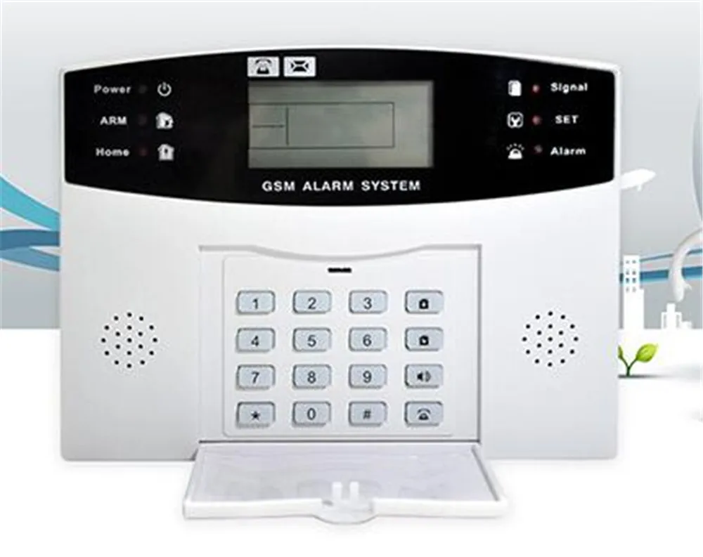 GSM Alarm System Keyboard Control 4PIR Sensor 12 Door Contact