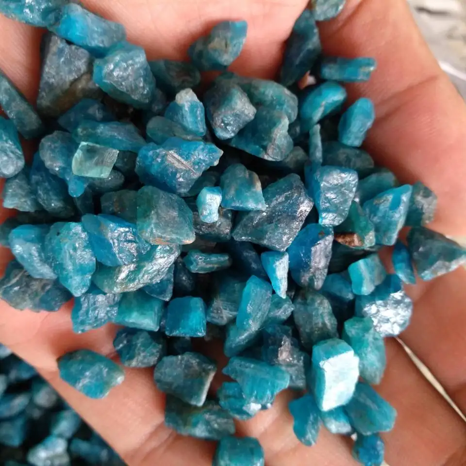 1000g Blue Apatite Gem Crystals Wholesale Bulk Rough Natural