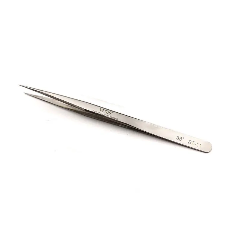 Stainless Steel Lashes Tweezers High Precision Anti-static Tweezers Professional For Eyelash Extension Eye Makeup Tools