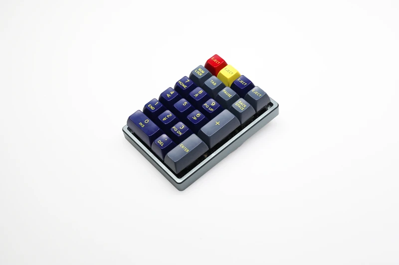 Anodized Aluminium case for cospad xd24 custom keyboard  dual purpose case with CNC Aluminum Cone Feet