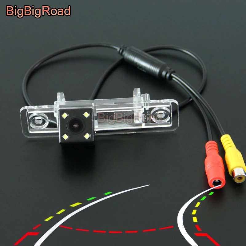 BigBigRoad Car Intelligent Dynamic Tracks Rear View Backup Camera For Opel Zafira A 1999 2000 -2005 / For Buick new excelle HRV