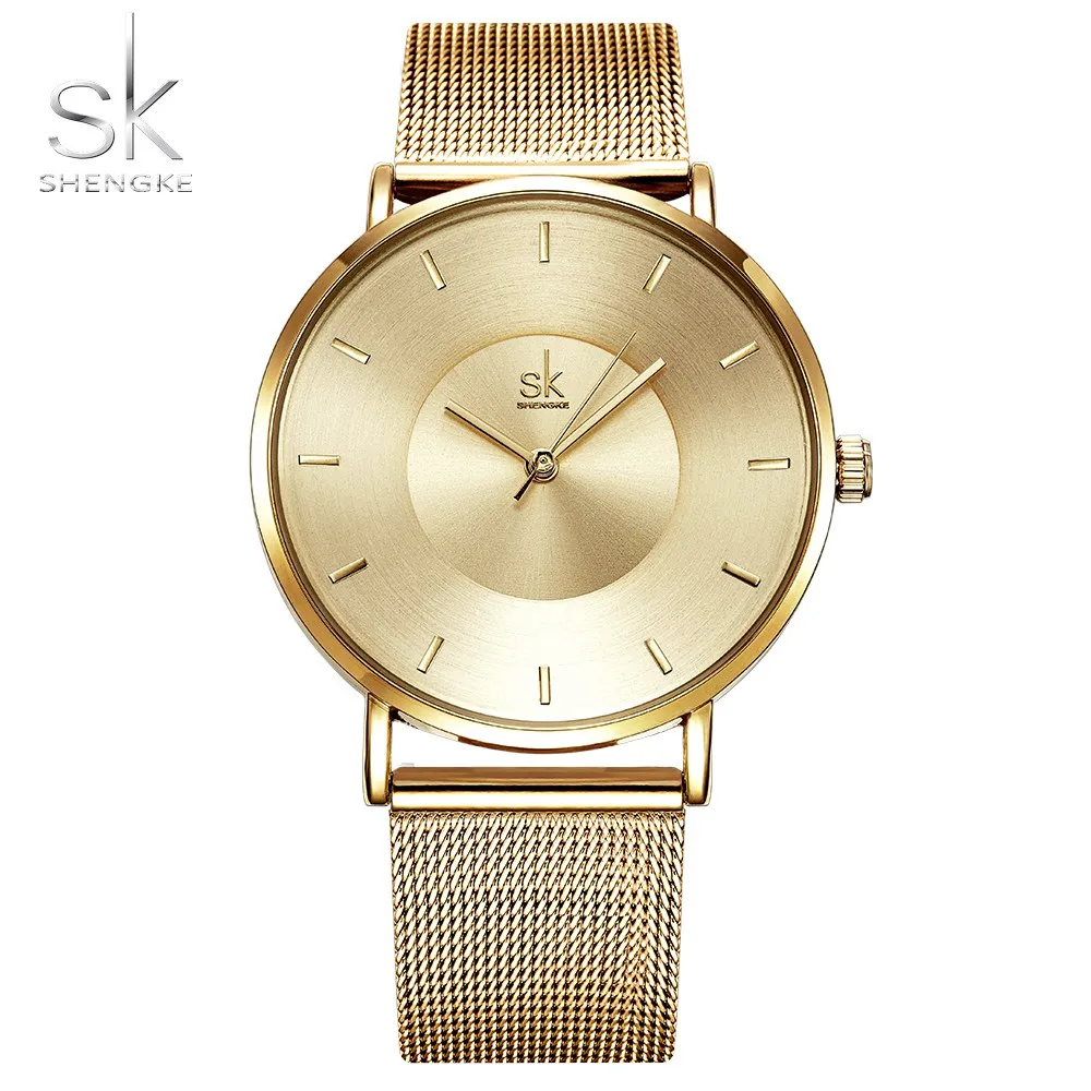 Shengke relógios femininos marca de luxo relógio de quartzo moda feminina relojes mujer senhoras relógios de pulso de negócios relogio feminino 2022